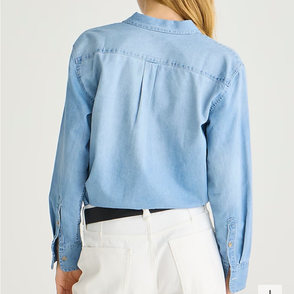 J crew Garçon classic chambray shirt in Storm wash - Picture 2 of 4